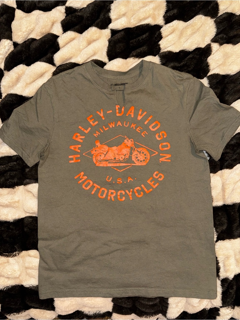 Harley-Davidson Olive Green Graphic T-Shirt